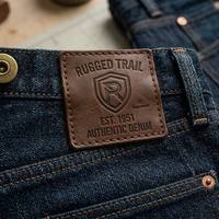 Étiquettes en cuir texturé de luxe personnalisées en relief, patchs pour ceintures de jeans, impression CMYK, formes personnalisées en relief/à la débossage, étiquettes sur mesure