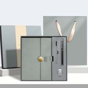 Customizable Exquisite <b>Notepad</b> Set Business Gift Leather <b>A5</b> Hardcover Planner Book with Pen - Product Image 6