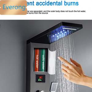 A buon mercato Led pannello doccia per bagno pannello doccia con cascata e doccia massaggio termostatico - Product Image 5