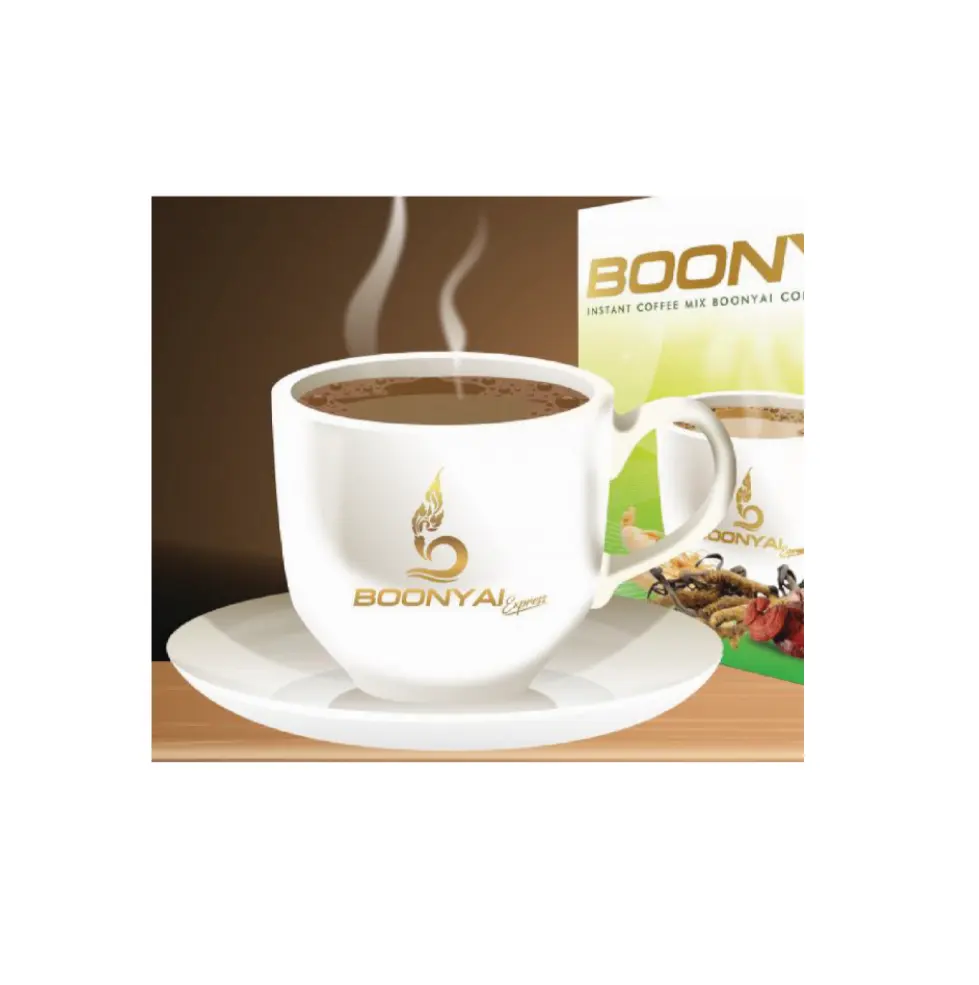 قسط الصف من جديد وصول التخسيس قهوة فورية خاص Boonyai العلامة التجارية العادية حجم 150g المنتج من تايلاند