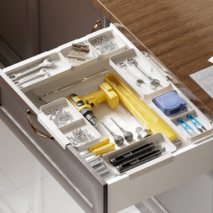 Office Organizer Rectangle Wall Mounted Type <b>Drawer</b> Storage Box For Stationery And Kitchen Tools Patented Design - Product Image 3