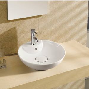 Lavabo Redondo de Cerámica para Montar en Mesa, con Grifo Individual, Diseño Elegante, Hecho en China - Product Image 3