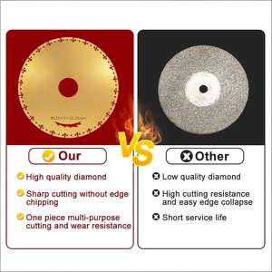 ใบเลื่อยเพชรแบบสุญญากาศขนาด 100/115/125/150/180 มม. สำหรับตัดเหล็กเส้น เหล็กกล้าไร้สนิม และโลหะอื่นๆ - Product Image 6