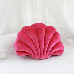 Vente flash - Coussin en peluche en forme <span class=keywords><strong>de</strong></span> coquille avec rembourrage en coton PP, coussin décoratif coloré en forme <span class=keywords><strong>de</strong></span> coquille, coussin <span class=keywords><strong>de</strong></span> canapé, coussin décoratif pour la maison - Product Image 4