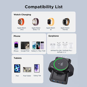 เครื่องชาร์จไร้สายสําหรับนาฬิกา <span class=keywords><strong>airpods</strong></span> และโทรศัพท์ เครื่องชาร์จไร้สาย 4 in 1 เครื่องชาร์จเร็ว 45W สําหรับนาฬิกา redmi 4 - Product Image 5