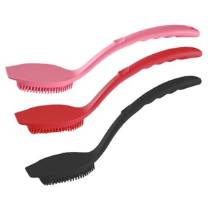 Wholesale Silicone <b>Brush</b> Kitchen Cleaning <b>Brush</b> Kitchen Gadget Pot Washing <b>Brush</b> With Long Handle and Hang Hole - Product Image 1