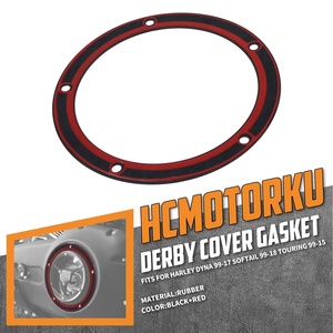 Anello guarnizione per coperchio Derby moto adatto per Harley Twin Cam Touring Dyna <span class=keywords><strong>Softail</strong></span> 1999-2016 - Product Image 2
