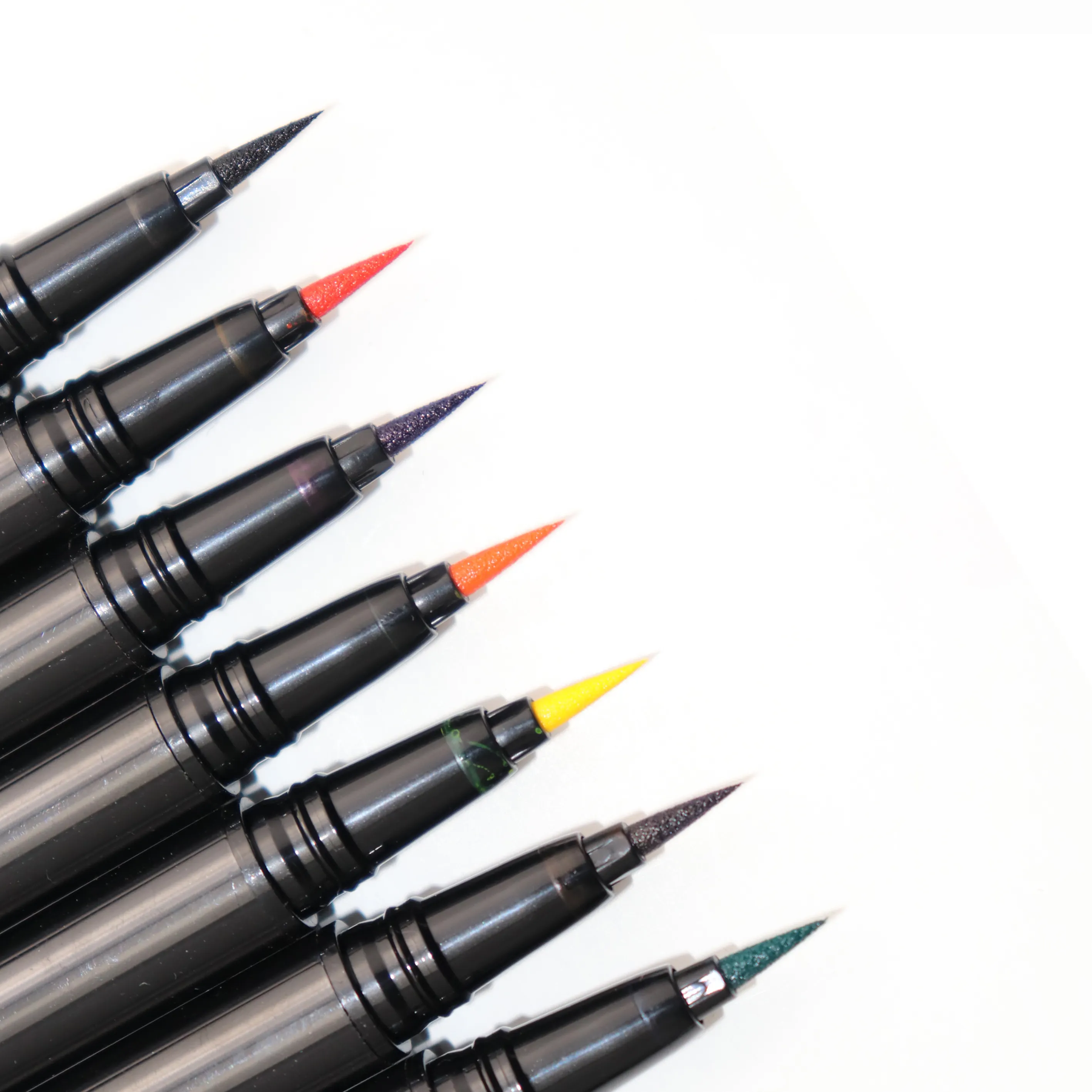 Pensil Eyeliner cair Neon warna-warni Label pribadi riasan mata berbasis Mineral tahan air