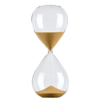 Sablier de haute qualité de 1 heure, sablier vide de 60 minutes, ensembles de cérémonie du sablier, sablier pour mariages