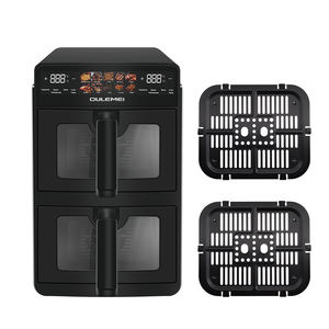 2025 Friteuse à air multifonctionnelle en acier inoxydable à écran tactile Friteuse à air double zone avec contrôle de la température pour le ménage - Product Image 2