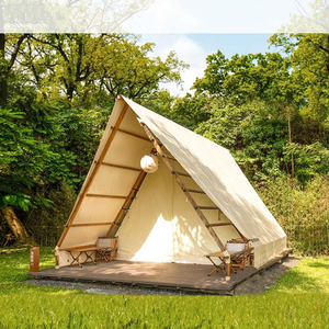 Outdoor Campground Triangle <b>Tent</b> Resort Scenic Wood Frame Restaurant <b>Tent</b> CF-01 <b>Large</b> Luxury Camping <b>Tent</b> CF-01 - Product Image 3