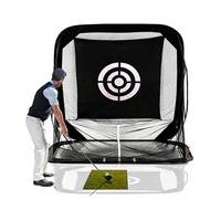 Red de Práctica de Golf Portátil Wosofe NET07 para Interiores/Exteriores, Red de Nylon para Entrenamiento de Swing Personal