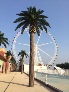 Nhà Máy Tùy Chỉnh 4M 5M 6M 7M Cao Giả Lớn Trong Nhà Nhân Tạo Lớn Ngoài Trời Cây UV Kháng Nhân Tạo Cây Cọ Với Lá - Product Image 6