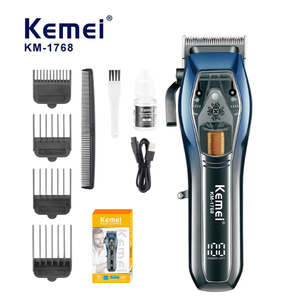 KEMEI Km-1768 Cortadora de Pelo Eléctrica de 9000 RPM, Recargable, 2500mAh, Inalámbrica, Herramienta de Salón, Máquina de Cortar Cabello, Aparato OEM CE ROHS - Product Image 1