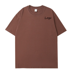 T-shirt 2026 de haute qualité 100% coton noir grande taille pour hommes, impression personnalisée du logo pour hommes - Product Image 3