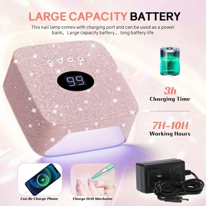 เครื่องอบเล็บไร้สายแบบชาร์จไฟได้ 30 LEDs แสงยูวี สำหรับทำเล็บมือ เครื่องอบแห้งเล็บ แหล่งกำเนิดแสงยูวี ใช้พลังงานจากแบตเตอรี่ สำหรับงานศิลปะบนเล็บ - Product Image 4