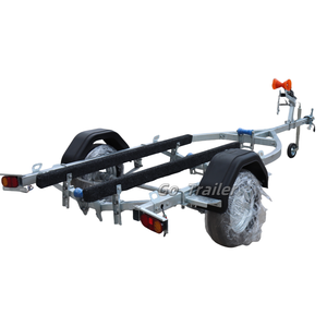 Remolques para Barcos de Servicio Pesado de 4500 kg con 3 Ejes, Remolques de Acero y Goma con Mecanismo Mecánico, Aptos para Barcos de 8.5 m - Product Image 6