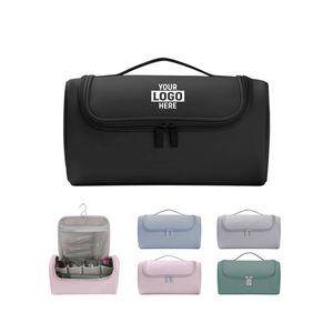 Bolsa Organizadora de Maquillaje de Viaje, Portátil, Duradera y de Gran Capacidad para Mujer, con Logotipo Personalizado, de PU, Estilo Étereo, para Cosméticos y Artículos de Aseo - Product Image 2