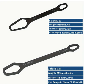 Llave Torx Universal de doble cabeza de 8-24mm, Hardware ajustable multifuncional, llave inglesa doméstica para reparación - Product Image 5