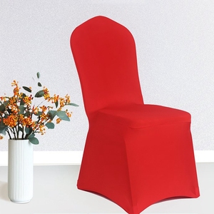 Universelle Banquet De Fête De Mariage Housse de Chaise de Salle À Manger, Décoration Blanc Housse De Chaise en Spandex - Product Image 6