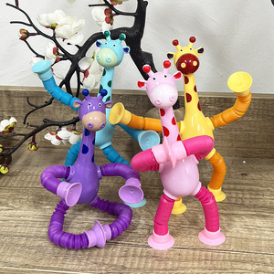 Wholesale Promotional Eco-Friendly Plastic Pop Tubes Robot & <b>Cute</b> Animal Fidget Toys with Suction Cup Design - Product Image 5