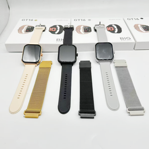 Chất Lượng Cao New Bt Thông Minh Đồng Hồ Tập Thể Dục OEM Tùy Chỉnh Sức Khỏe Huyết Áp Bán Buôn IP68 Không Thấm Nước Với Đôi Dây Đeo Gt16 - Product Image 1