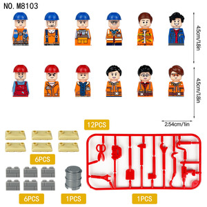 Mini Ww2 ufficiali di polizia medievali militari insegnanti di città dell'esercito medici coppie di figure di nozze costruzione di mattoni giocattoli - Product Image 2