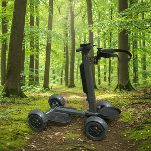 Nouvelle voiturette de golf électrique pliable à 4 roues, 4x4, en aluminium, avec moteur 2000W, vitesse de 20 km/h, batterie au lithium, chariot de golf - Product Image 4