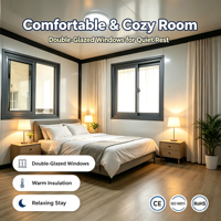 Maison conteneur extensible de 20 pieds, 2 chambres, maison préfabriquée pliable, imperméable, ignifuge, fabricant OEM/ODM certifié CE ISO9001