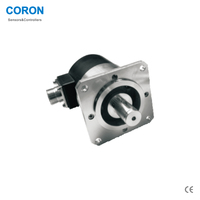 Encodeur rotatif absolu CORON GP50S semi-creux, diamètre de l'arbre 50 mm, 8 mm, 8-30 VDC, 10-2048 impulsions, NPN/PNP, code binaire BCD, code gris