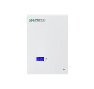 Grandtech 4.8Kwh 48V100Ah Power Wall Mount Lifepo4 Bateria De íon De Lítio Para Sistema De Armazenamento De Energia Fotovoltaica Em Casa