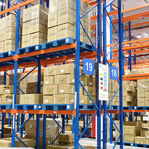 Estante de servicio pesado, sistemas de estantes de almacenamiento <span class=keywords><strong>industrial</strong></span>, estante de <span class=keywords><strong>metal</strong></span>, unidades de apilamiento, almacén, estantería de palets industriales de acero - Product Image 3