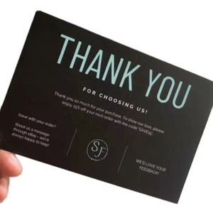 कस्टम ब्रांड लोगो व्यवसाय के लिए डिजिटल प्रिंटिंग और एम्बूसिंग के साथ कार्ड और उपहार सराहना कार्ड - Product Image 2