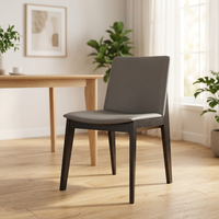 Chaise longue en bois massif de frêne avec siège en mousse haute densité pour chambre à coucher et salon
