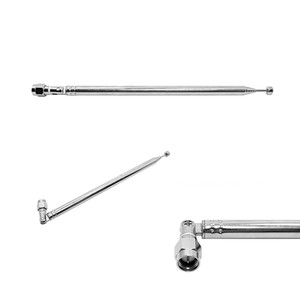 Factory Radio Rod <strong>Antenna</strong> Telescopic <strong>Antenna</strong> SMA Male Connector Radio Whip Folding <strong>Antenna</strong> for TV AM <strong>FM</strong> Radio Stereo Receiver - Product Image 1