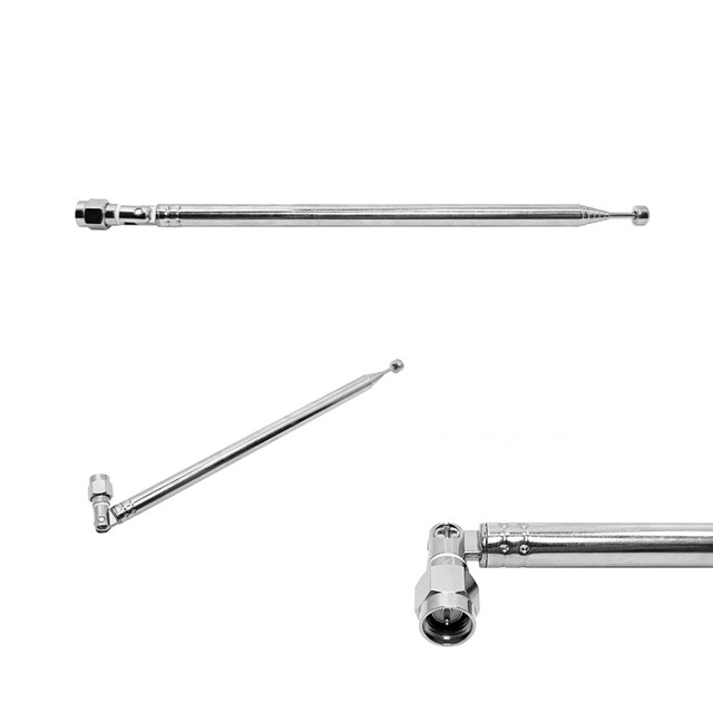 Factory Radio Rod Antenna Telescopic Antenna SMA Male Connector Radio Whip Folding Antenna for TV AM FM Radio Stereo Receiver