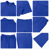 Tenues médicales extensibles en spandex de qualité supérieure pour femmes, col montant, multi-poches, uniforme de médecin, couleur personnalisée, marque privée