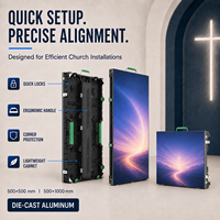 Pantalla LED de Alquiler para Interiores y Exteriores P4.81 500x500mm 3840Hz, Pantalla LED para Escenarios, Video Wall para Iglesias, Conciertos, Bodas, Proveedor de Fábrica