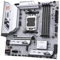 Motherboard Gaming Warna-warni CVN B850M GAMING FROZEN V14 AM5 Intel Double Channel DDR5 dengan Dukungan PCIe 5.0 Putih untuk PC Desktop