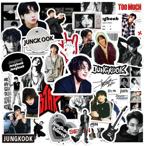 สติกเกอร์ PVC ลายวงไอดอล KPOP 50 ชิ้น/ชุด แบงทันบอยส์ จองกุก <span class=keywords><strong>JK</strong></span> แบบกันน้ำ สำหรับตกแต่งกระเป๋าเดินทาง ของตกแต่งบ้าน - Product Image 4