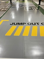 Sportplatz-Bodenbelag mit Individueller Grafikdruck PVC-Vinyl Wasserdichter Umweltfreundlicher Verschleißfester Selbstklebender Supermarkt-Tanzboden