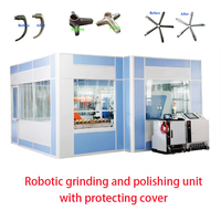 Robot polissage robinet raccords sanitaires pièces automobiles tampon Zinc laiton métal ébavurage rectifieuse pour jambe de chaise