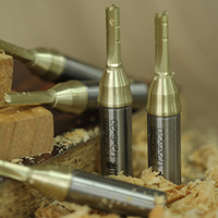 JANDLI Chipbreaker Straight CNC Router Bit / TCT Straight Milling Cutter untuk Pengerjaan Kayu