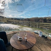 Matériaux de couverture pour tente dôme géodésique de glamping, matériel de camping de luxe, connecteurs en PVC, 10 pieds, coût d'un