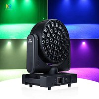 Projecteur de scène à tête mobile DMX512 LED RGBW 37x40W avec zoom, en aluminium, pour discothèque