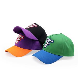 Casquette de golf unisexe bicolore en coton de haute qualité, casquette de baseball décontractée pour le sport avec logo personnalisé et broderie appliquée - Product Image 3