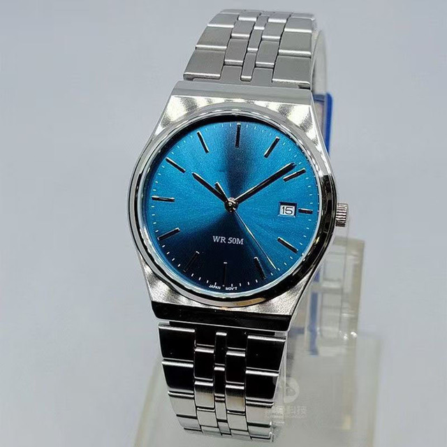 New Casual Men's Square Analog Charm Stainless Steel Band Business Quartz Watch 20mm