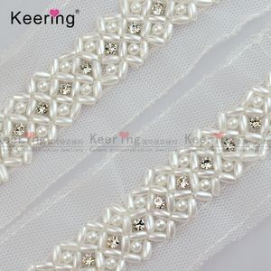 Moda profesional, tamaño 4,5 cm, ancho, hermosa perla <span class=keywords><strong>de</strong></span> marfil, recorte <span class=keywords><strong>de</strong></span> encaje para <span class=keywords><strong>zapatos</strong></span>, bolsas <span class=keywords><strong>de</strong></span> ropa - Product Image 3