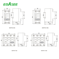 Dispositif de protection de tension et de courant réglable EBASEE OEM, relais de surveillance de tension triphasé numérique 63A 100A, protecteur de tension