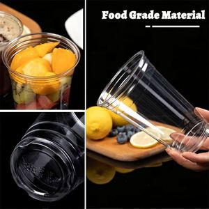 Venta Directa de Fábrica 2026: Vasos de Plástico PET de 98mm con Tapas Transparentes para Bebidas Frías, Café, Batidos, Boba y Té de Burbujas - Product Image 3